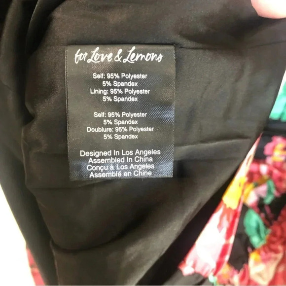 For Love and Lemons Jolie Floral Puff Sleeve Mini Dress Size SM and Med NWT - Picture 12 of 13